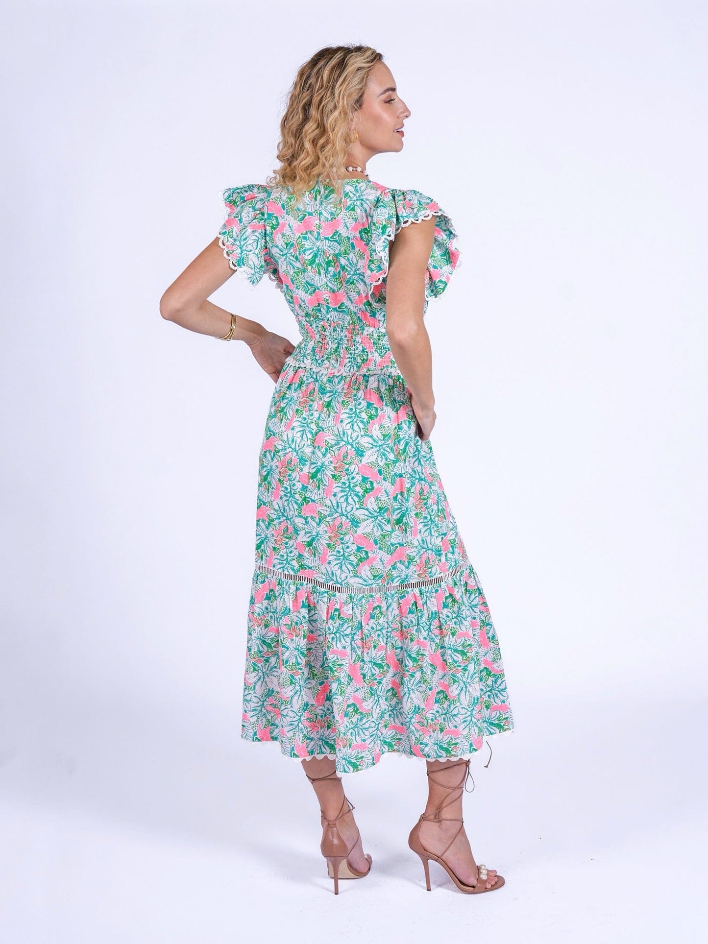 New Day Originals Misha Dress in Pink Parrot