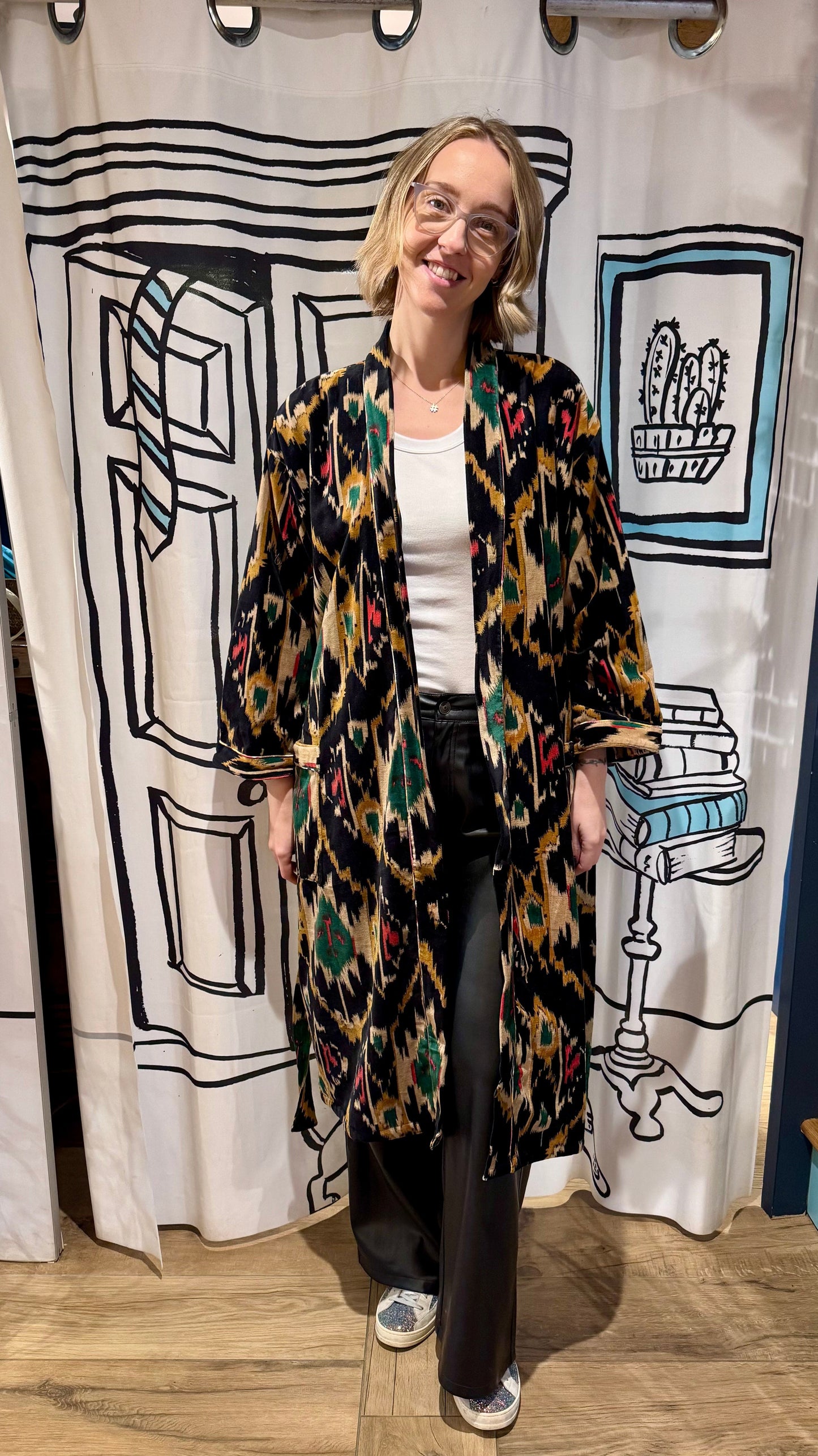 Nila Parmar Jackets IKAT Kimonos