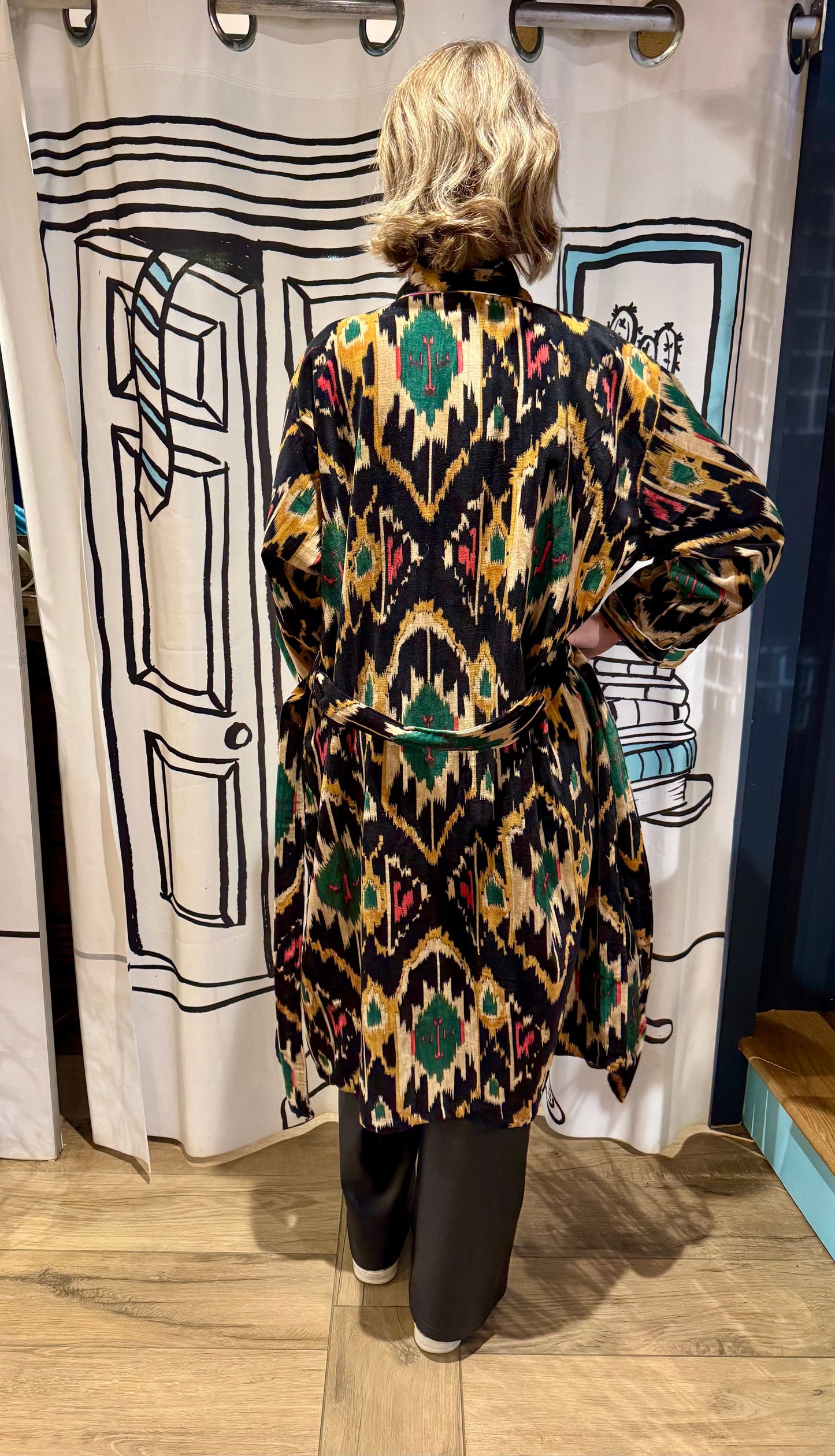 Nila Parmar Jackets IKAT Kimonos