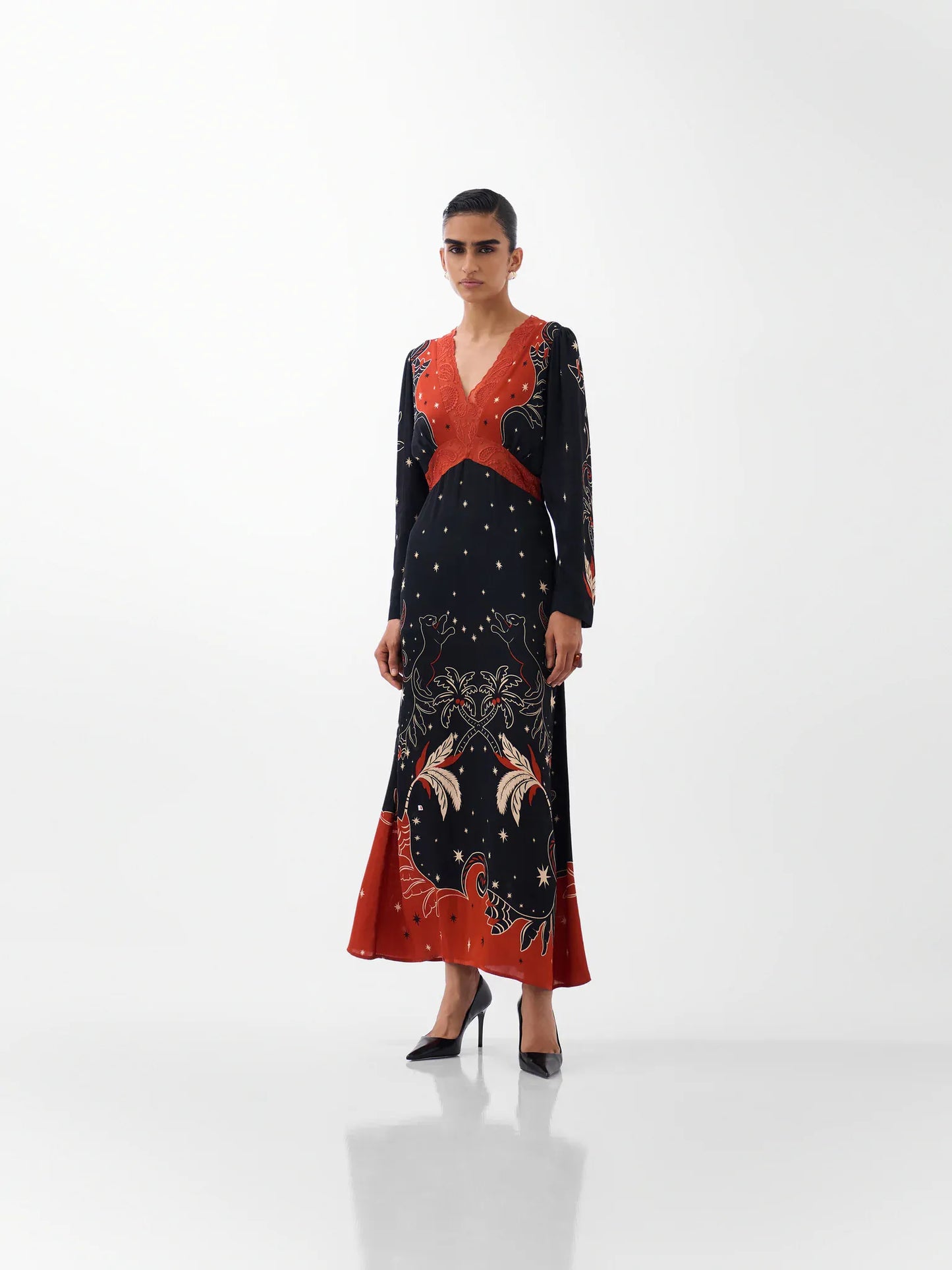 NOIB Dresses Aura Dress in Nocturnal Jungle