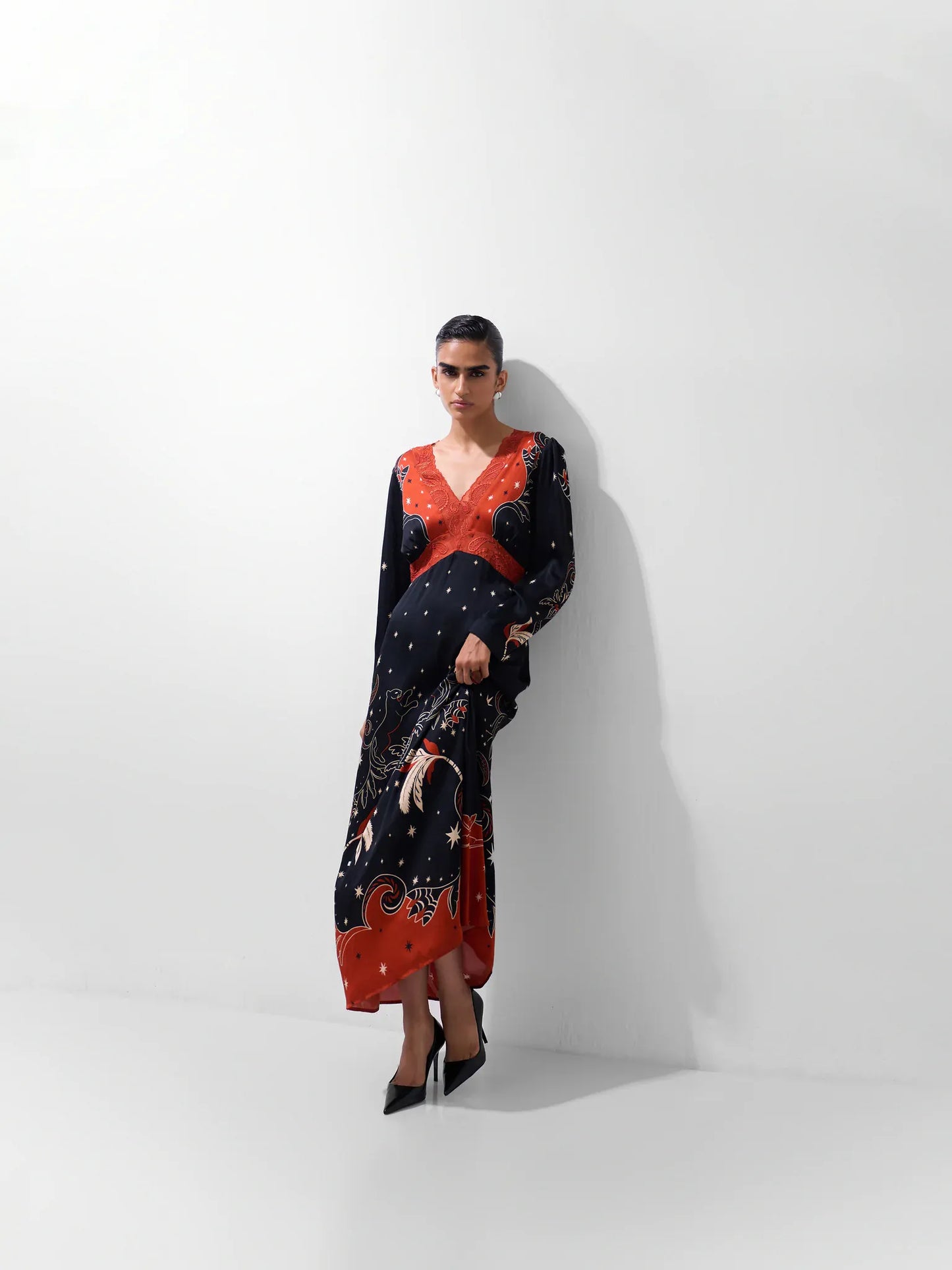 NOIB Dresses Aura Dress in Nocturnal Jungle