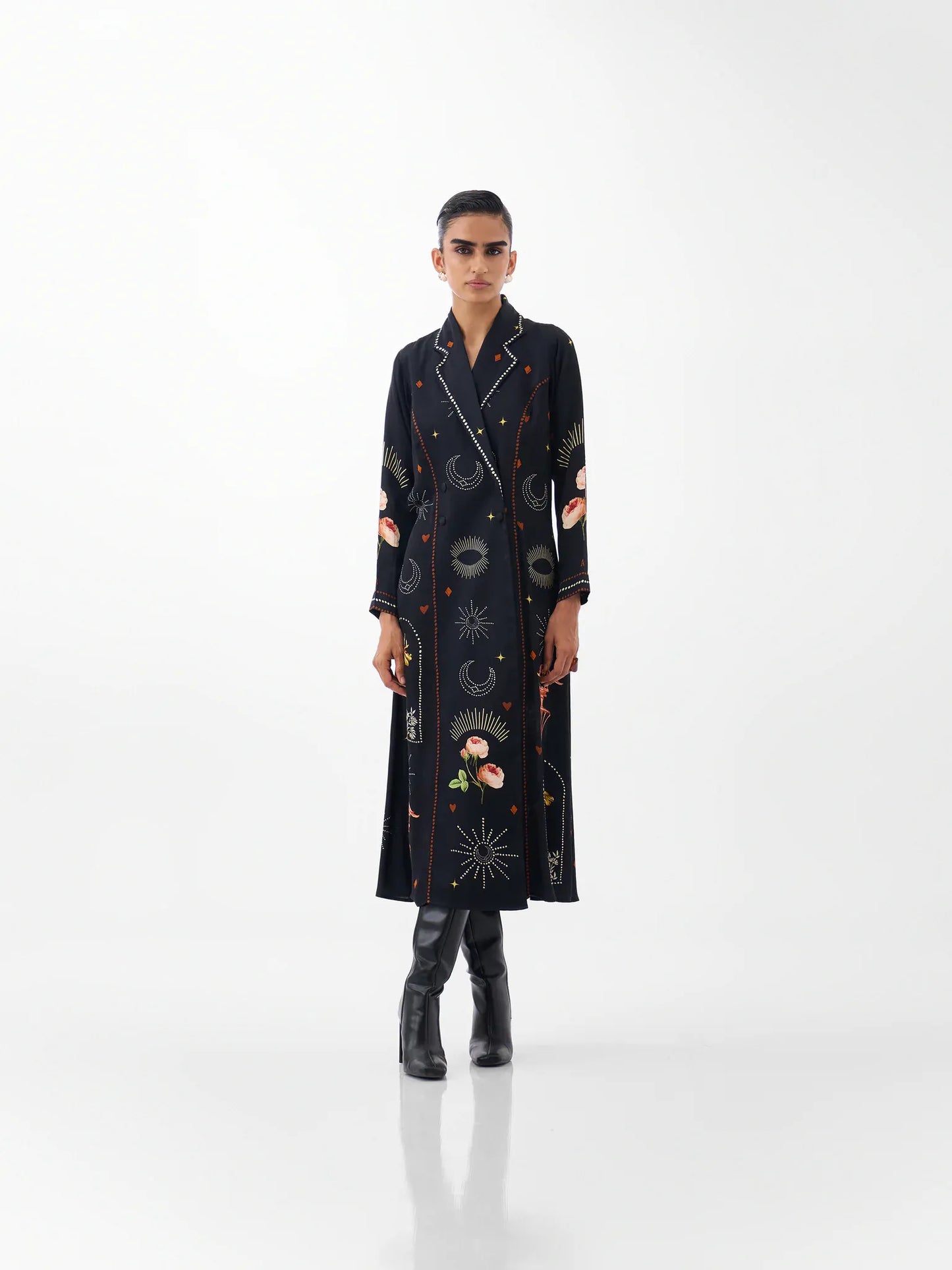 NOIB Dresses Willow Coat Dress in Postcards & Petals