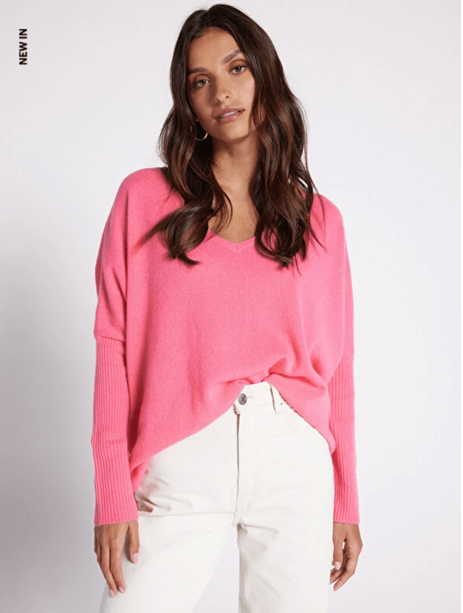 NOT SHY Faustine Cashmere Jumper in Pink Paradise