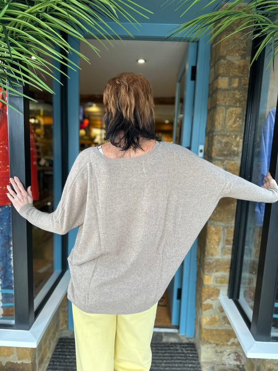 NOT SHY Knitwear Faustine Cashmere Jumper in Nomad