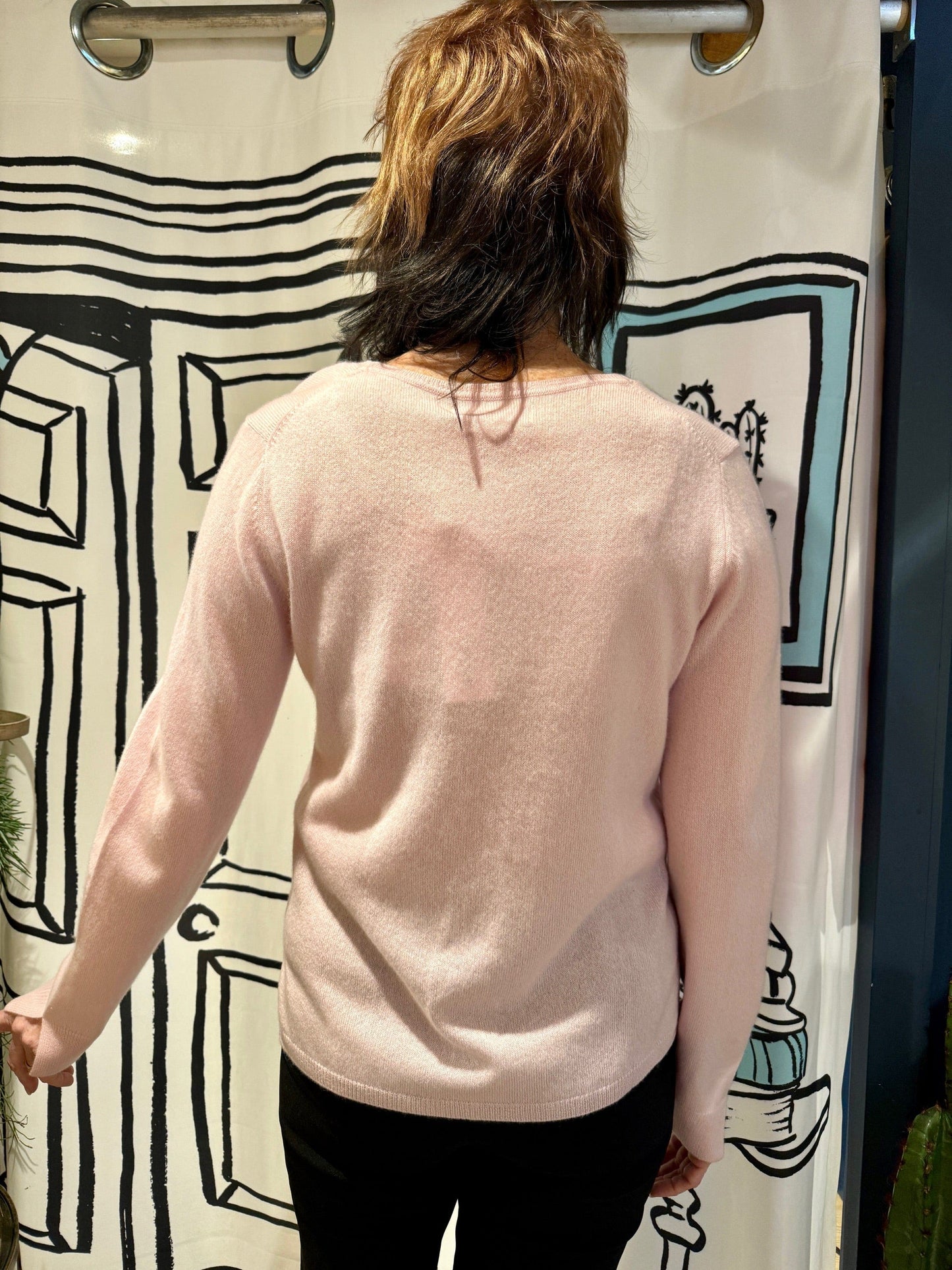 NOT SHY Knitwear Penelope Cashmere Jumper Pink Pearl