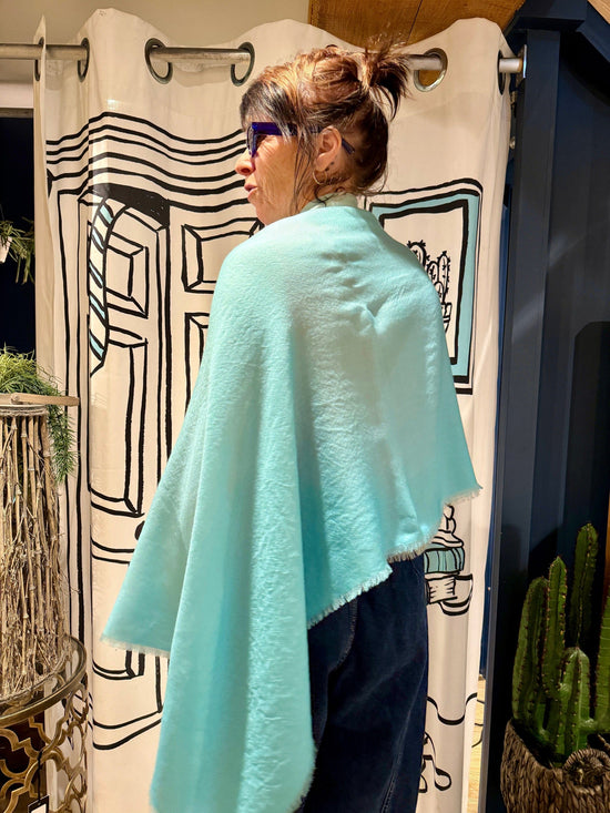 NOT SHY Scarves ONE SIZE - SQUARE 145cm Cashmere Ombre Scarf TURQUOISE
