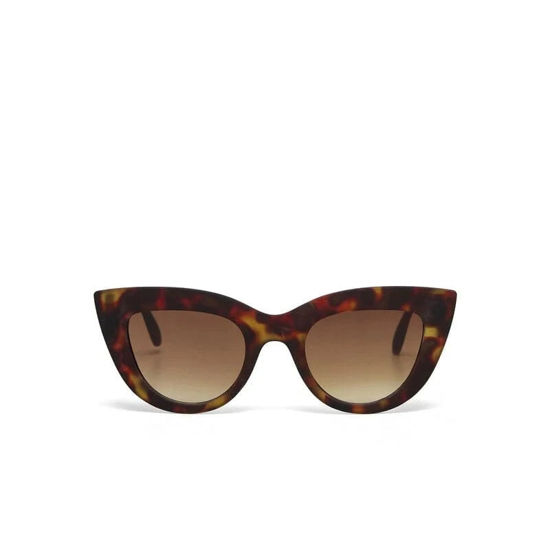 OKKIA Claudia Big Cat Eye Sunglasses in Classic Havana