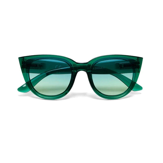 OKKIA Eyewear Silvia Sunglasses in Transparent Green