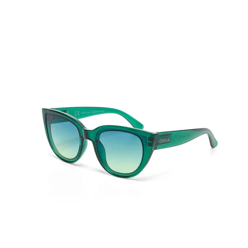 OKKIA Eyewear Silvia Sunglasses in Transparent Green