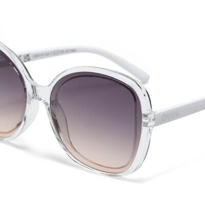 OKKIA Sunglasses Anna Sunglasses in Clear (Black Lense)