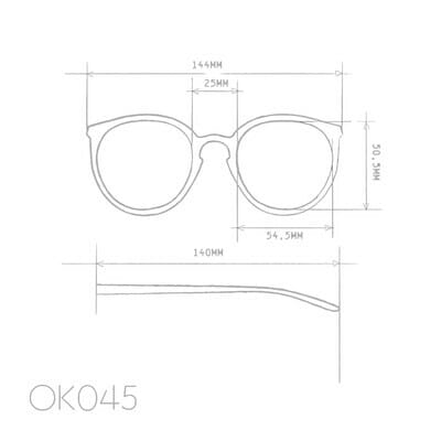OKKIA Sunglasses Berlino Sunglasses in Havana Blue