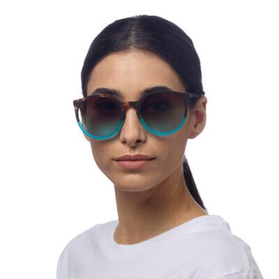 OKKIA Sunglasses Berlino Sunglasses in Havana Blue