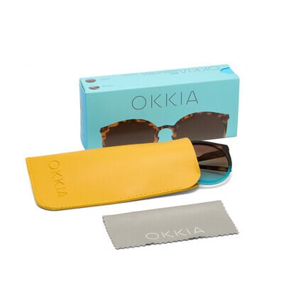 OKKIA Sunglasses Berlino Sunglasses in Havana Blue