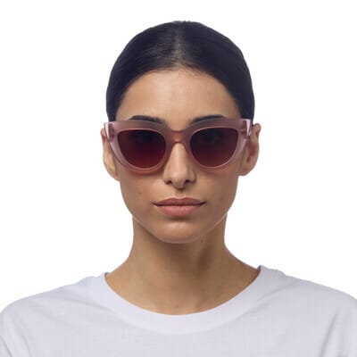 OKKIA Sunglasses Claudia Big Cat Eye Pink Havana