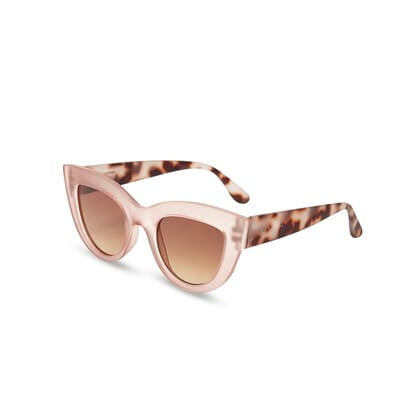 OKKIA Sunglasses Claudia Big Cat Eye Pink Havana