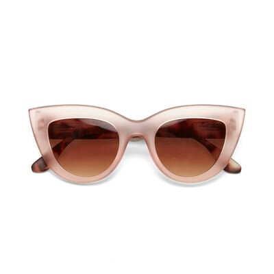 OKKIA Sunglasses Claudia Big Cat Eye Pink Havana