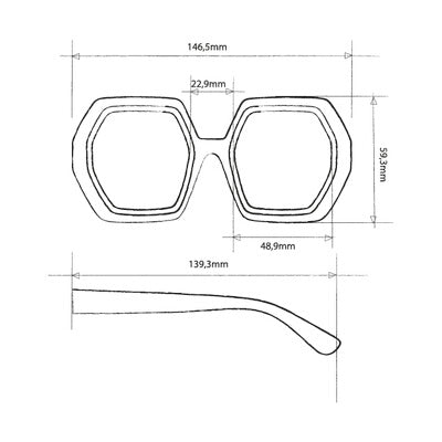 OKKIA Sunglasses Emma Sunglasses in Havana Yellow