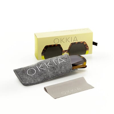 OKKIA Sunglasses Emma Sunglasses in Havana Yellow