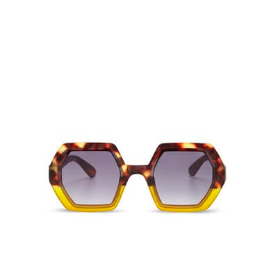 OKKIA Sunglasses Emma Sunglasses in Havana Yellow