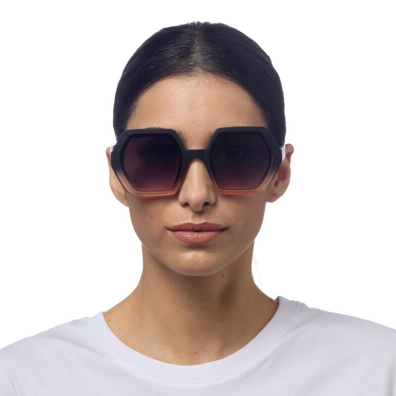 OKKIA Sunglasses OK019-HB Black Rose Pink Emma Sun Glasses
