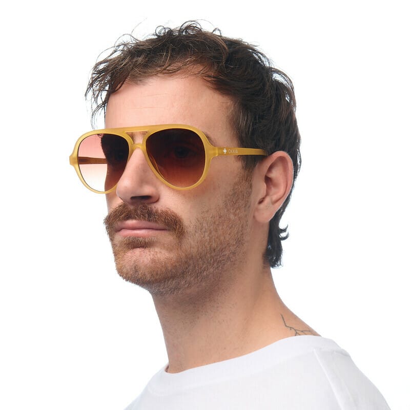 OKKIA Sunglasses OK021-TYE ALESSIO Transparent Yellow Sun Glasses