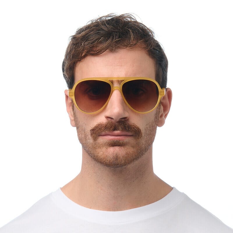 OKKIA Sunglasses OK021-TYE ALESSIO Transparent Yellow Sun Glasses