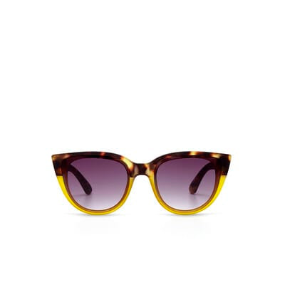 OKKIA Sunglasses Silvia Sunglasses in Havana Yellow