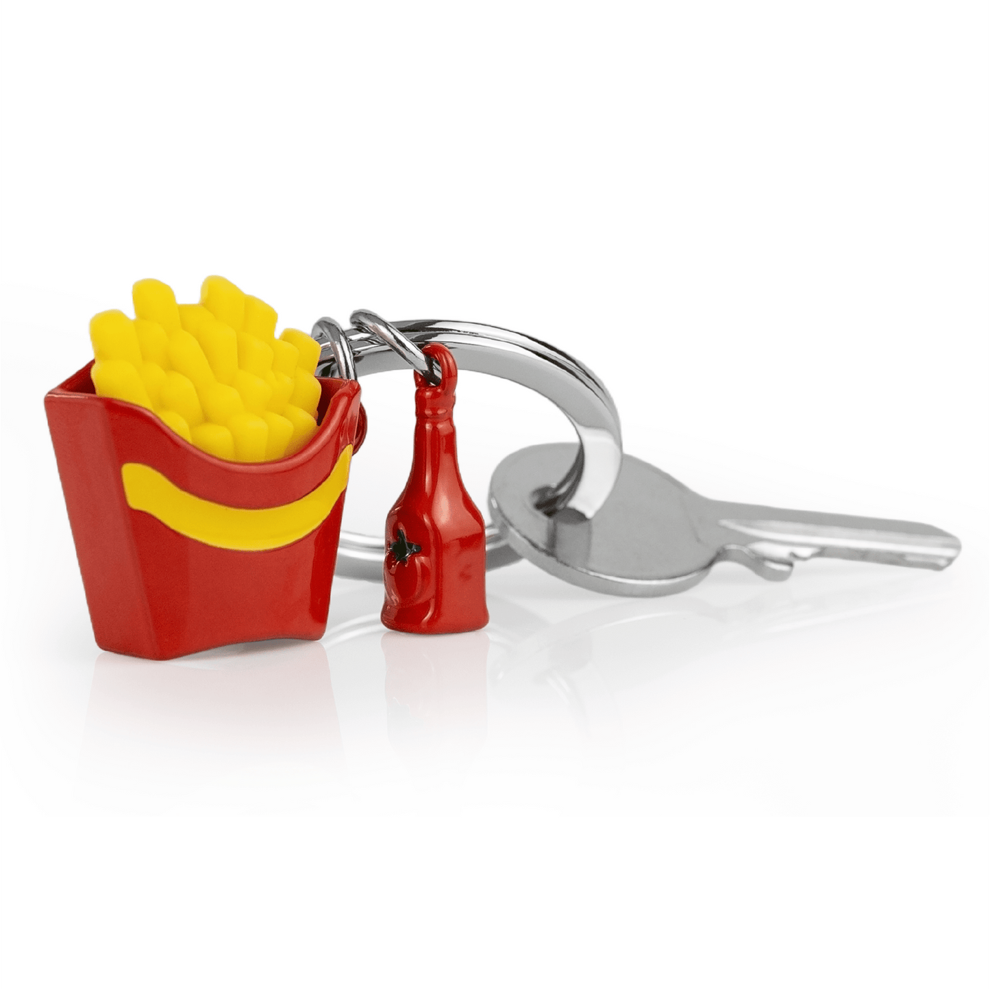 Oli Olsen Metalmorphose French Fries With Ketchup Keyring