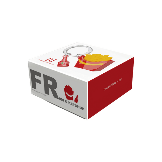 Oli Olsen Metalmorphose French Fries With Ketchup Keyring