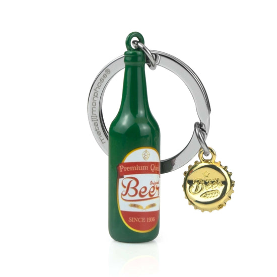 Oli Olsen Metalmorphose Green Beer Bottle Keyring