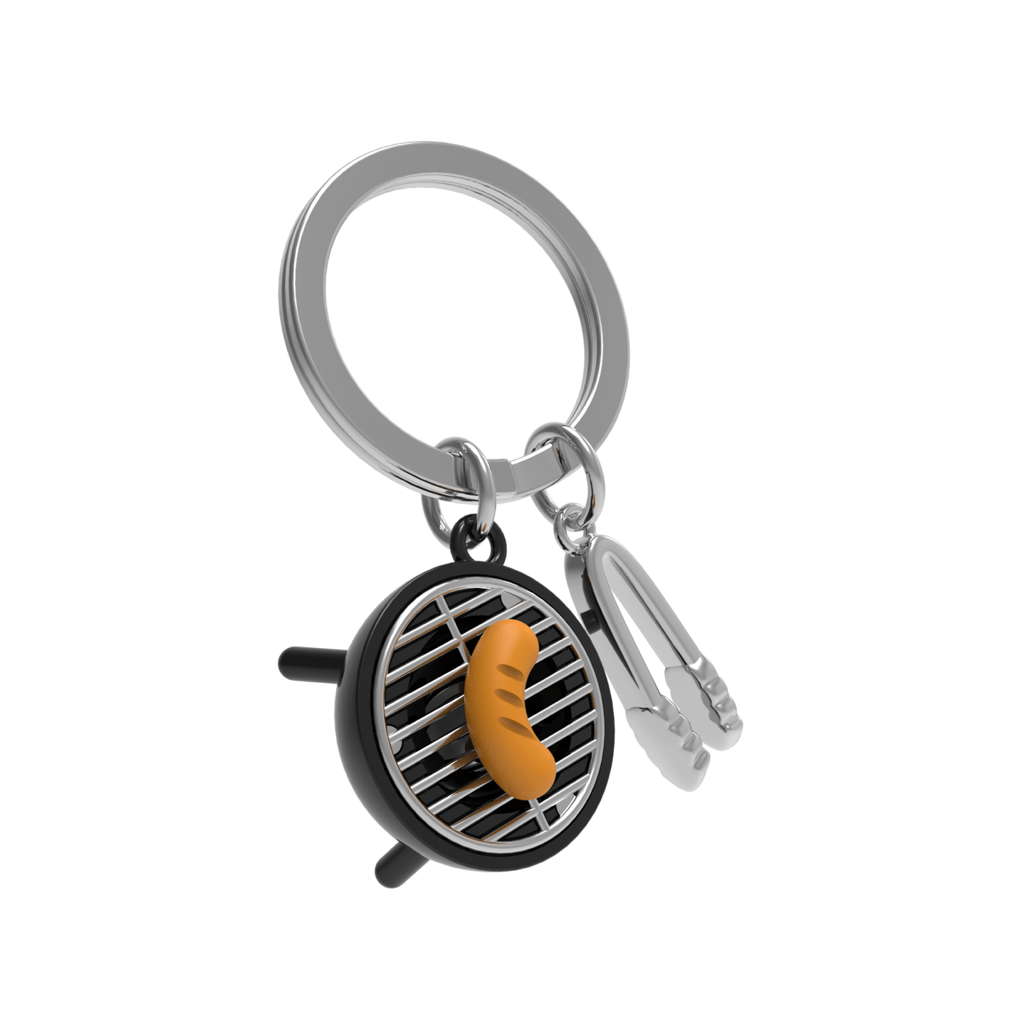 Oli Olsen Metalmorphose Keyring - Black & Chrome BBQ Keyring