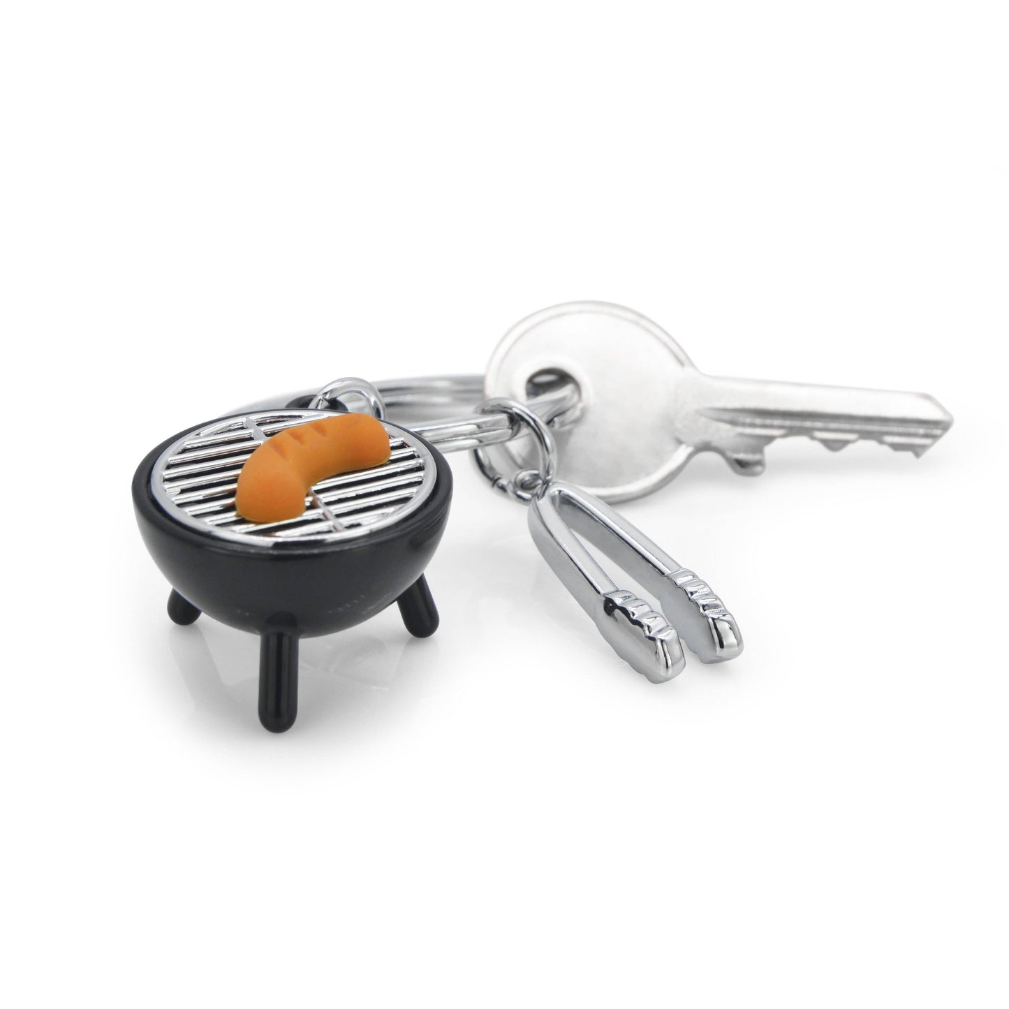 Oli Olsen Metalmorphose Keyring - Black & Chrome BBQ Keyring