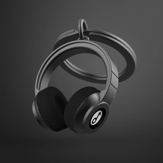 Oli Olsen Metalmorphose Keyring - Black Headphones Keyring