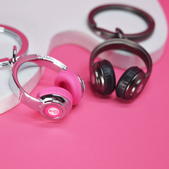Oli Olsen Metalmorphose Keyring - Black Headphones Keyring