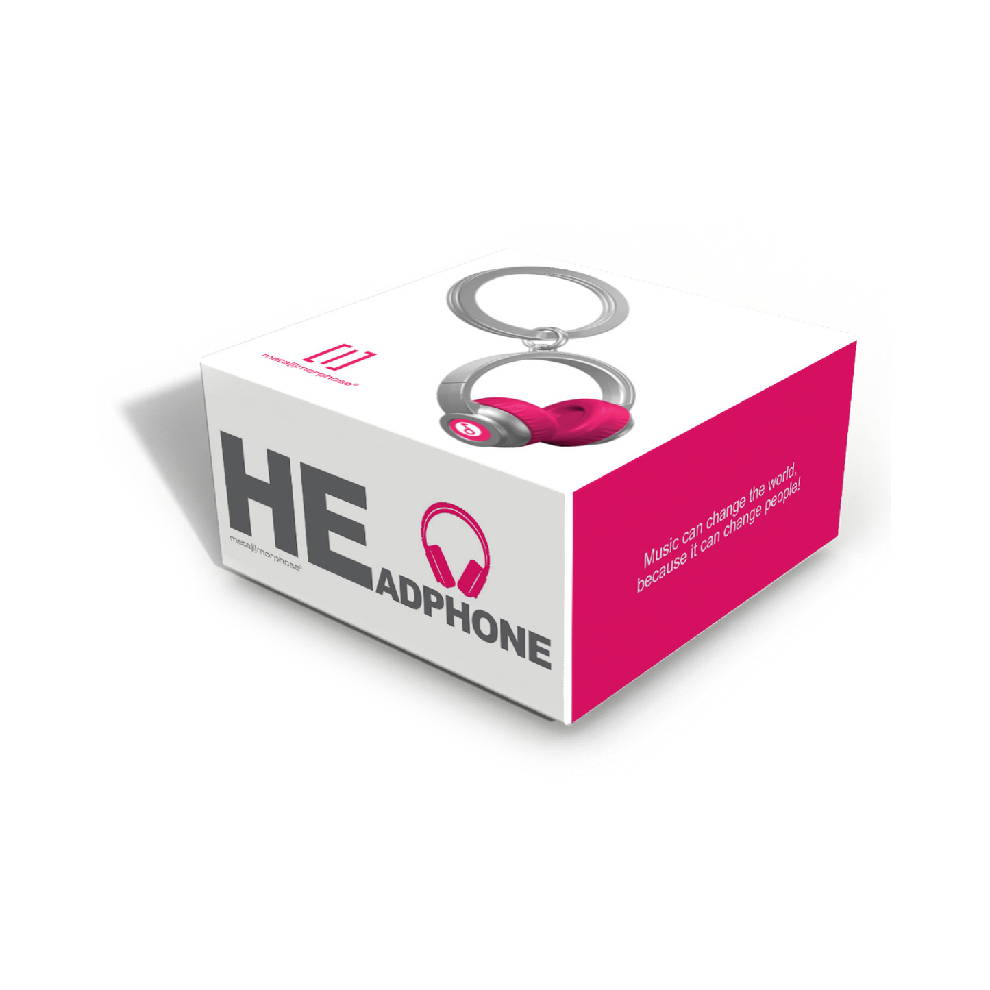 Oli Olsen Metalmorphose Pink Headphones Keyring