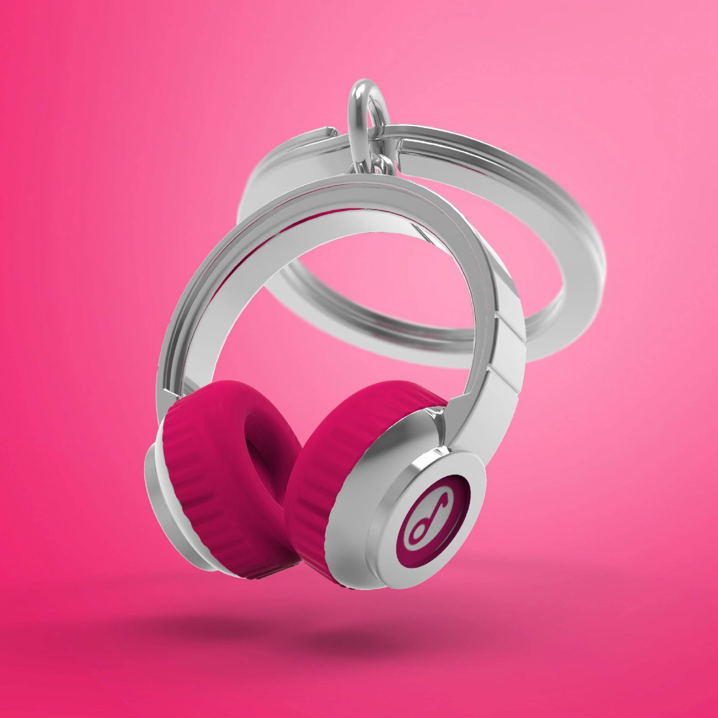 Oli Olsen Metalmorphose Pink Headphones Keyring