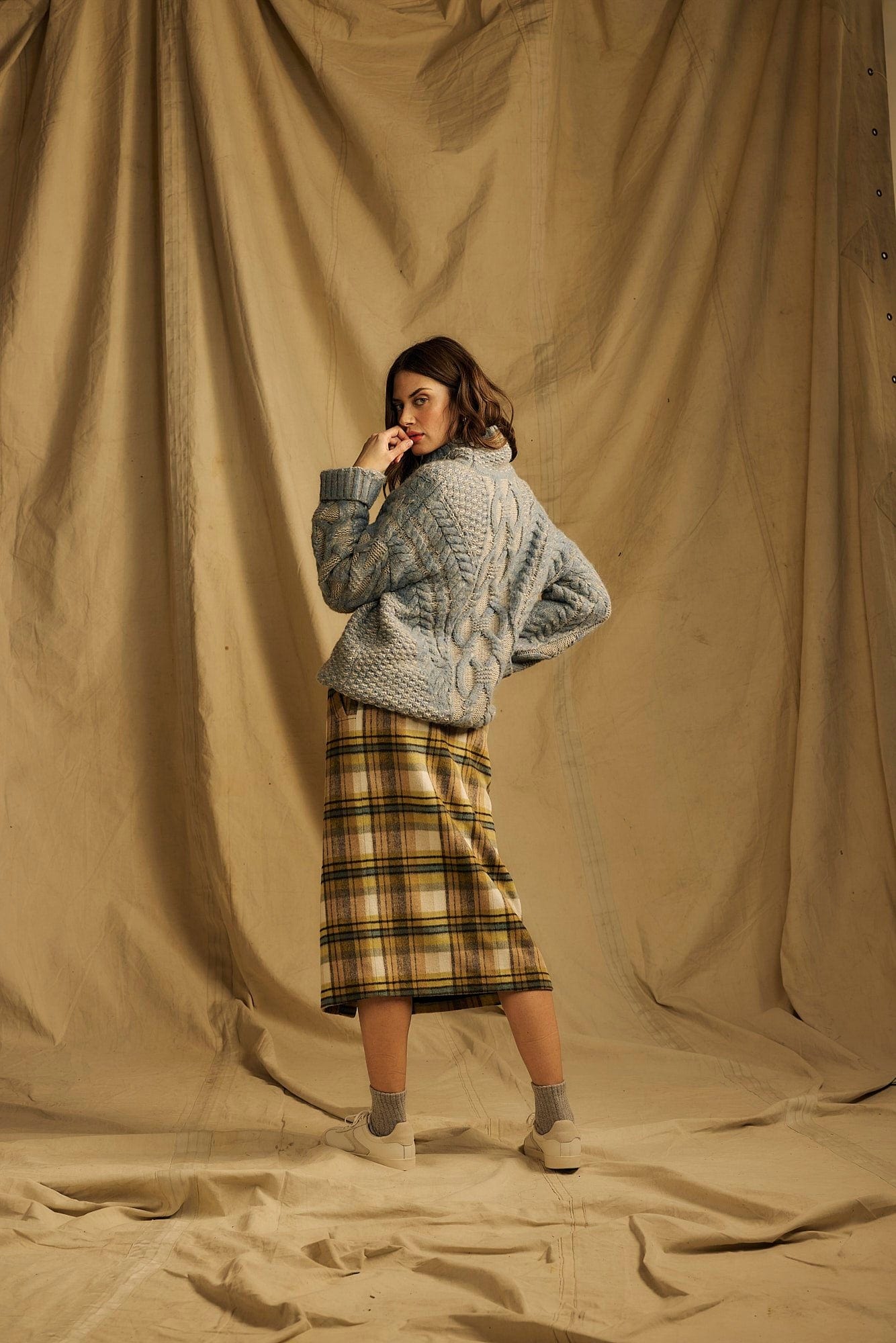 ONE COLLECTIVE Knitwear Annecy Knit in Light Teal
