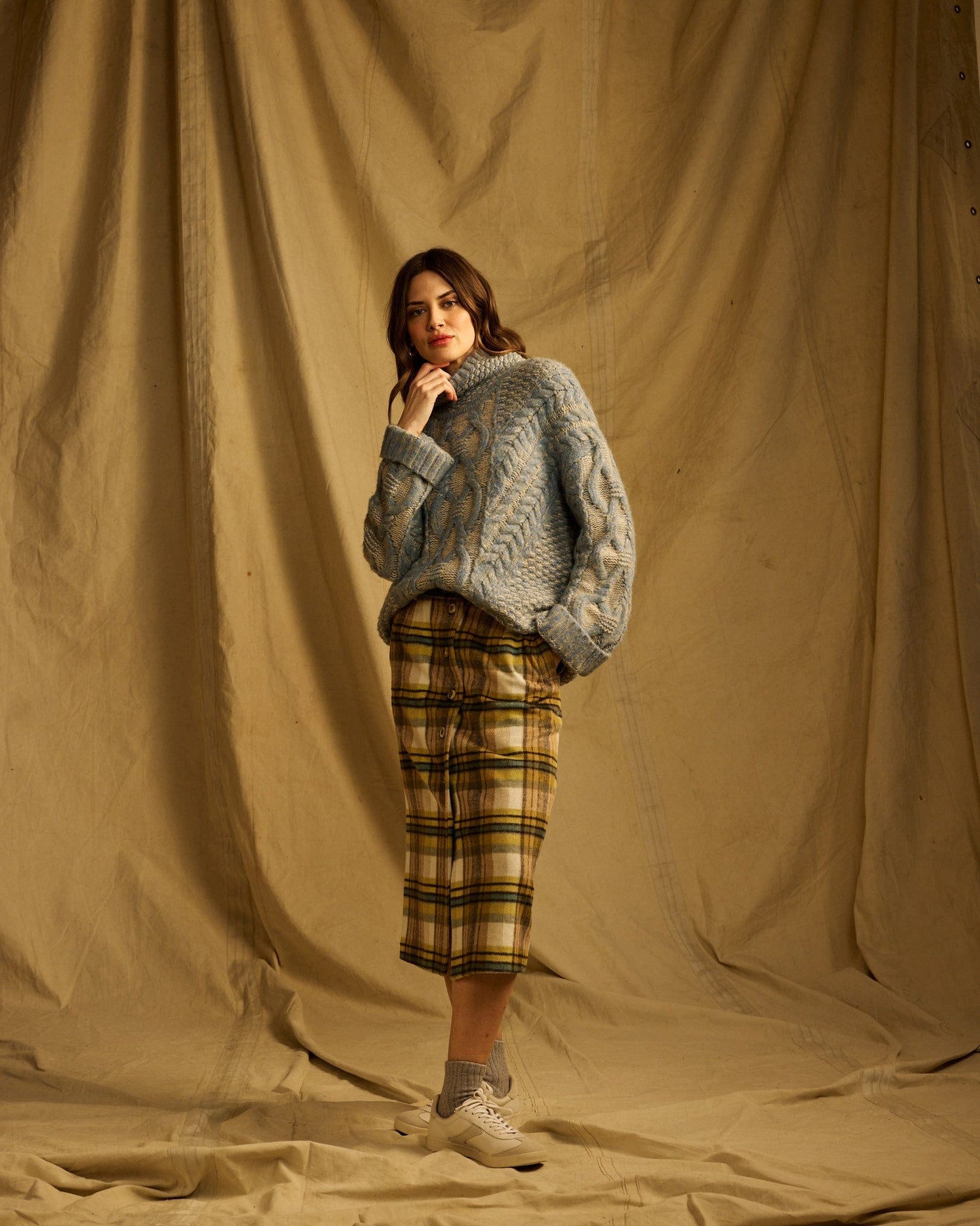 ONE COLLECTIVE Knitwear Annecy Knit in Light Teal