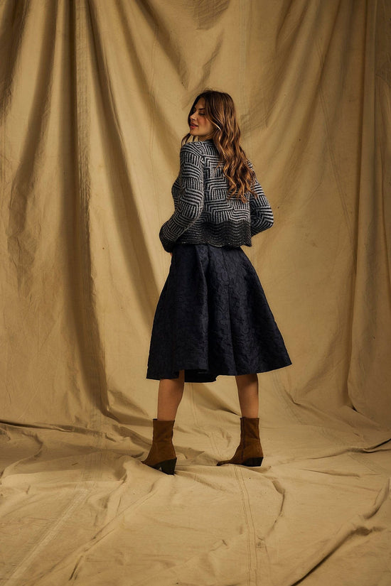 ONE COLLECTIVE Knitwear Natron Knit in Maritime Blue