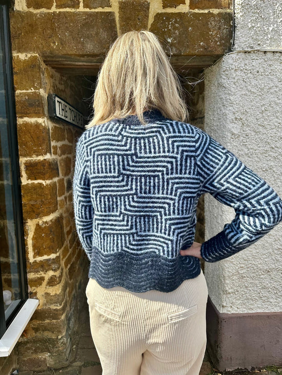 ONE COLLECTIVE Knitwear Natron Knit in Maritime Blue