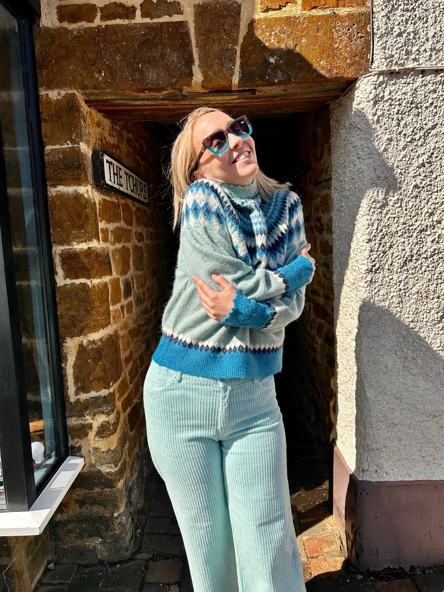 ONE COLLECTIVE Knitwear Tana Ski Knit in Teal