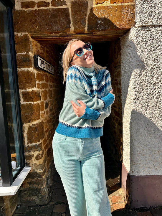 ONE COLLECTIVE Knitwear Tana Ski Knit in Teal