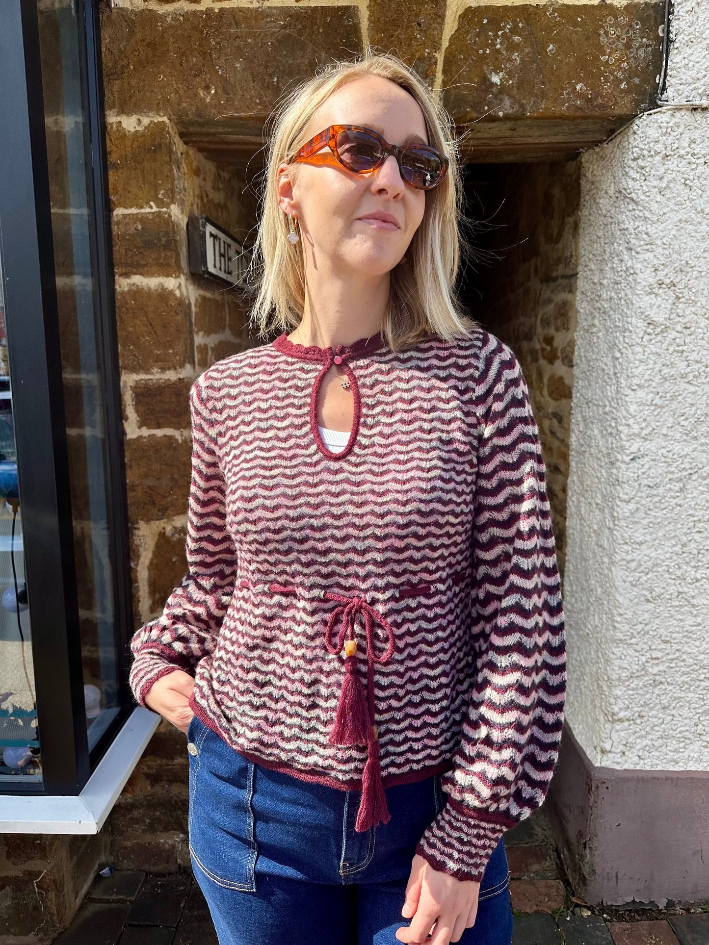 ONE COLLECTIVE Knitwear Vostor Knit in Merlot