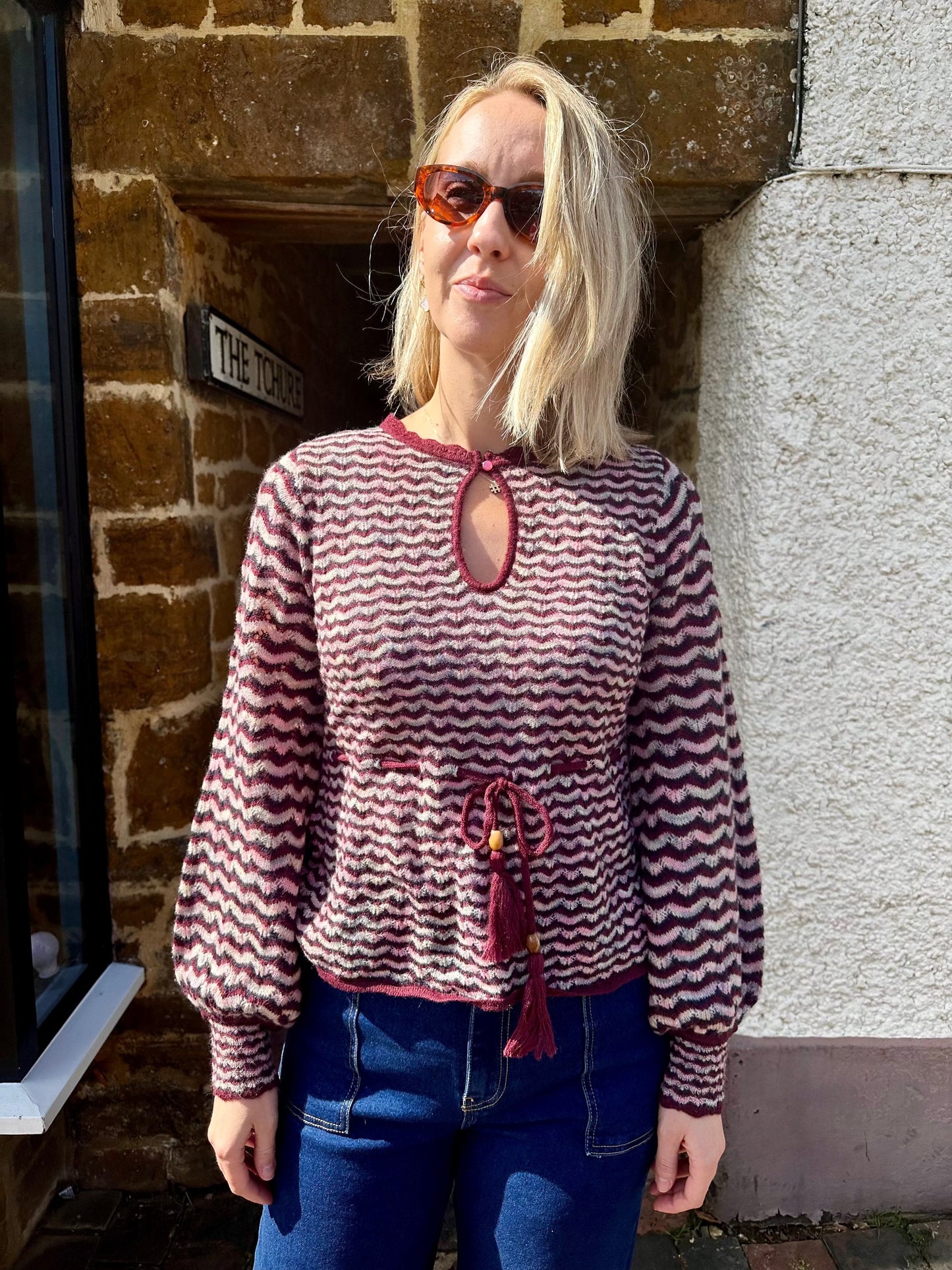 ONE COLLECTIVE Knitwear Vostor Knit in Merlot