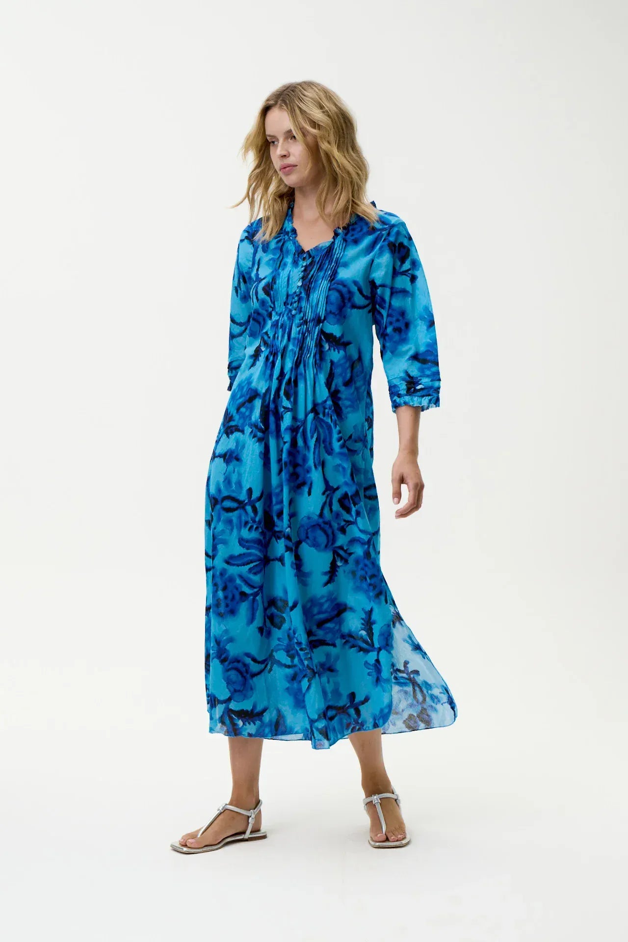 OneSeason Dresses Poppy Long Dress in Milos Print