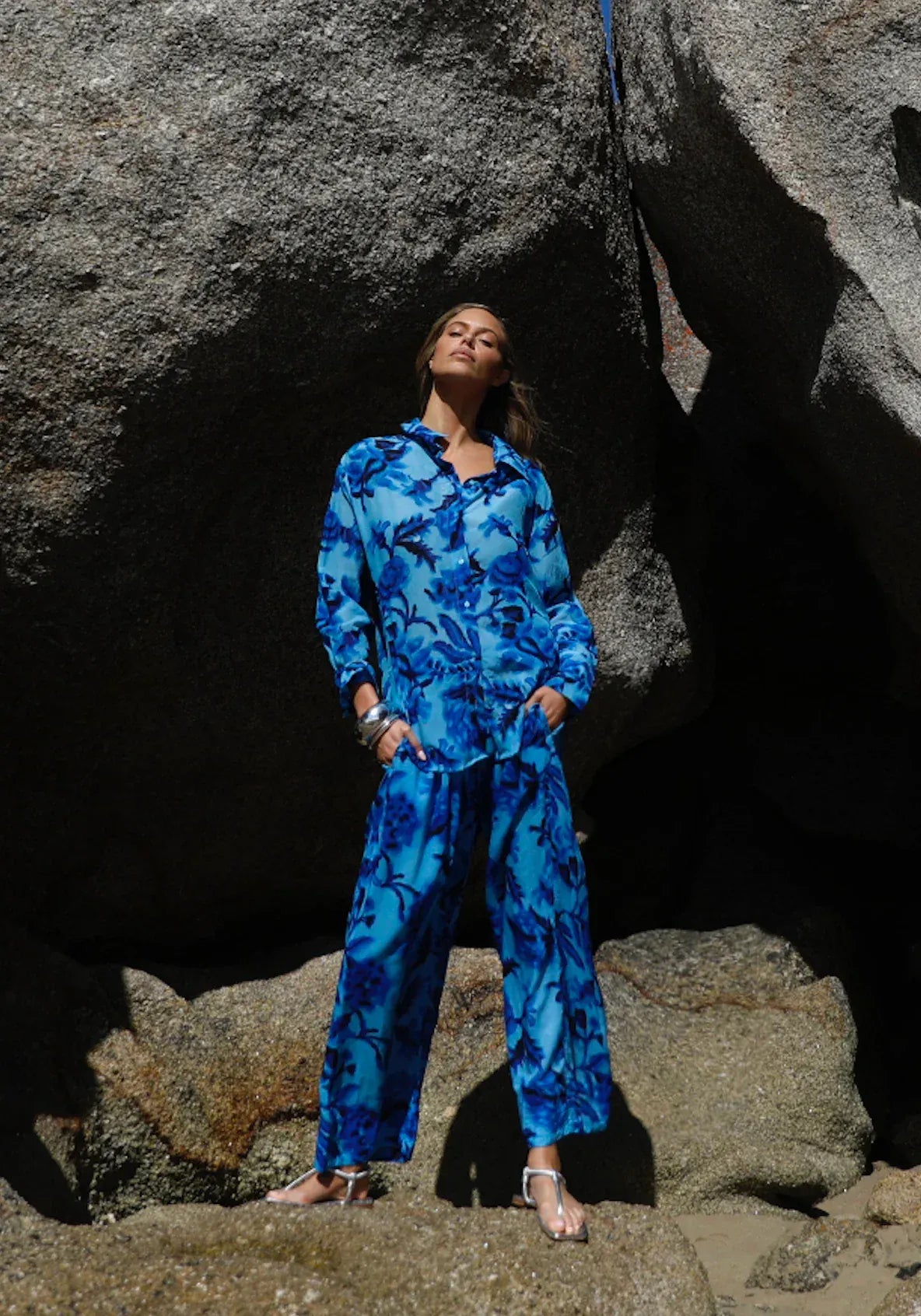 OneSeason Trousers Isla Trousers in Milos Blue