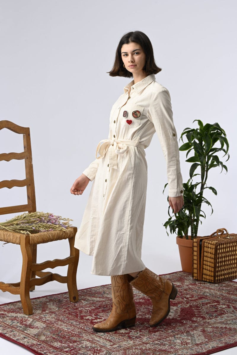 Orfeo Paris Dresses Bart Dress in Cream