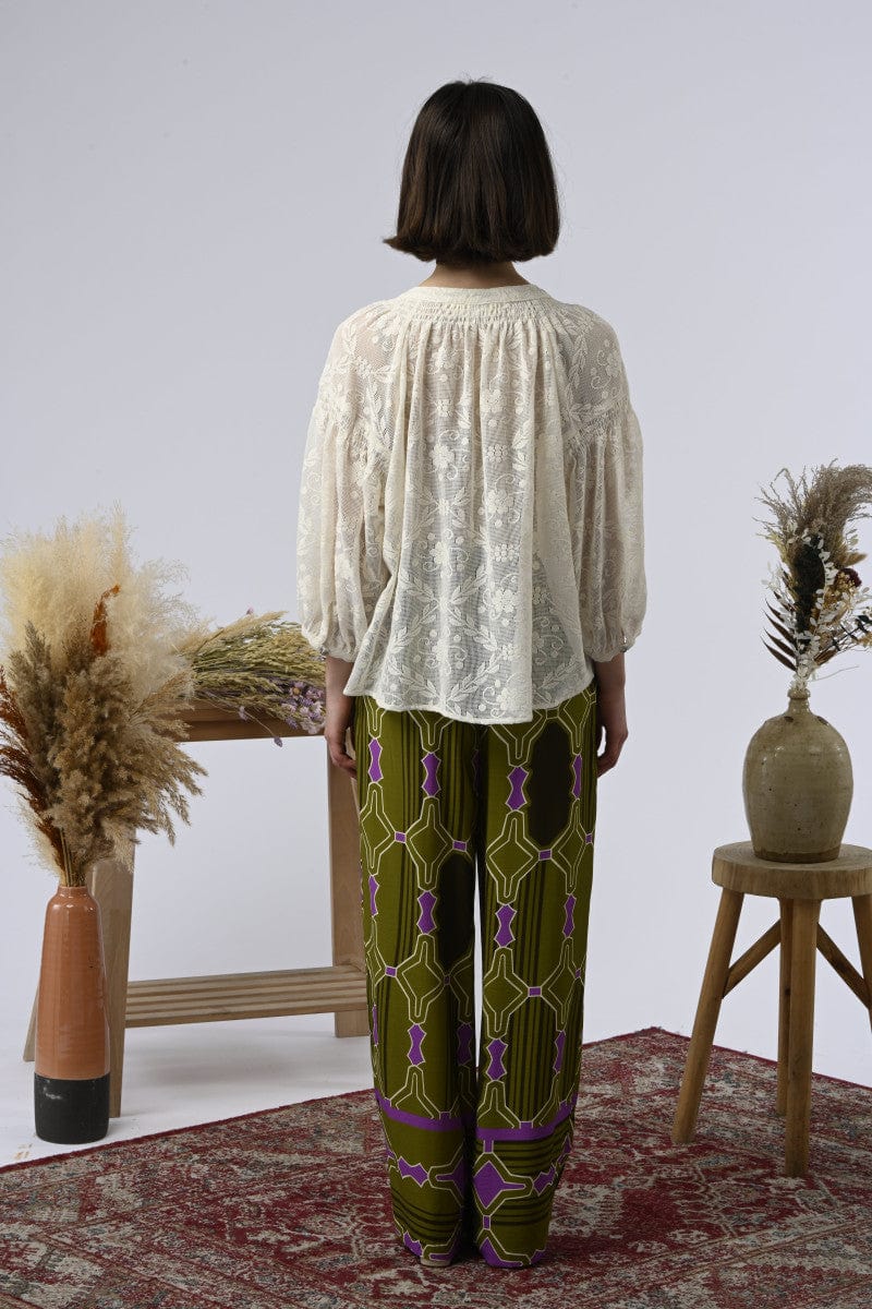 Orfeo Paris Tops Danielle Embroidered Workshirt