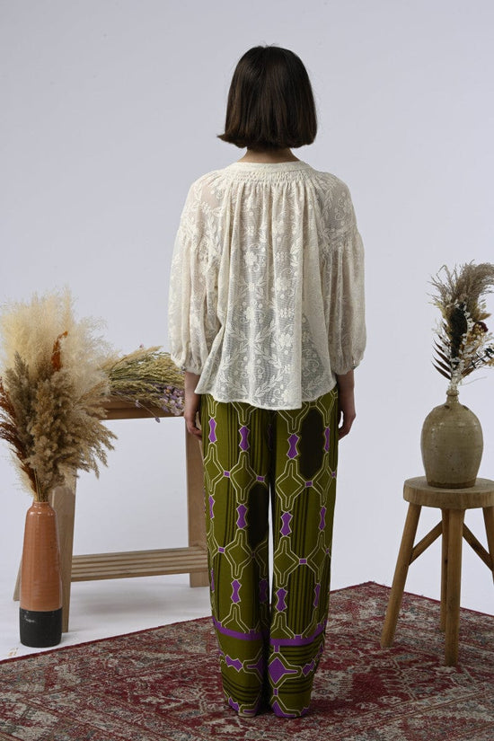 Orfeo Paris Tops Danielle Embroidered Workshirt