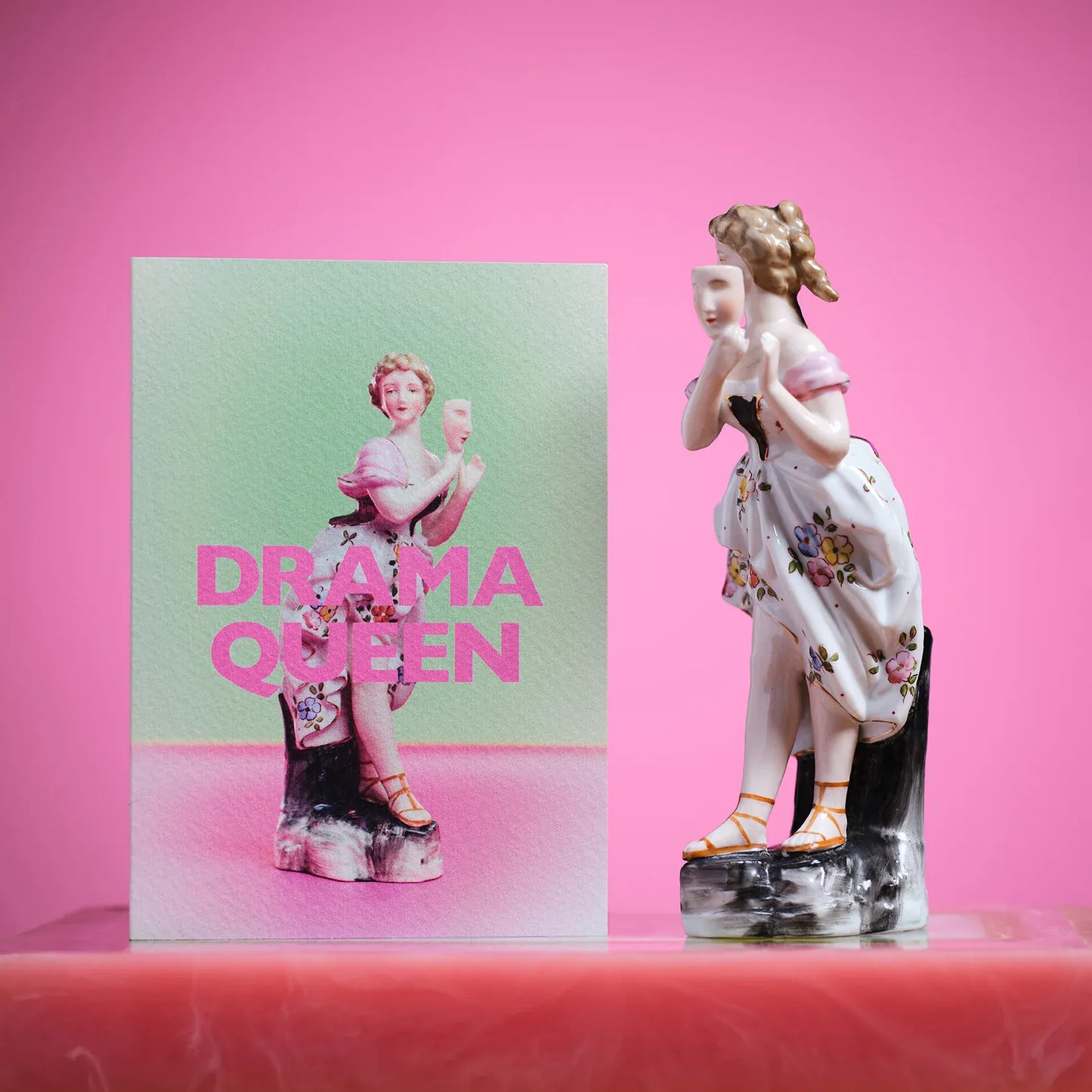 Ornament Art Greetings Cards Drama Queen Greetings Card